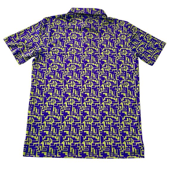 Chubbies Polo Shirt Medium Purple Stretch Performance Preppy Golf Funky - Picture 2 of 9